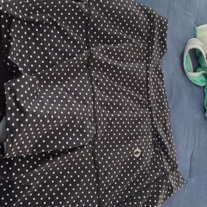 Dona Jo Black polka dot tennis skirt size 3